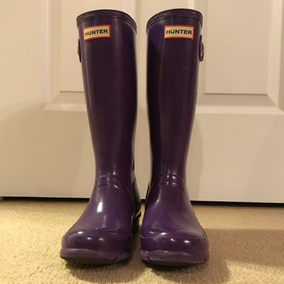 Hunter Other - Purple Hunter Rain Boots